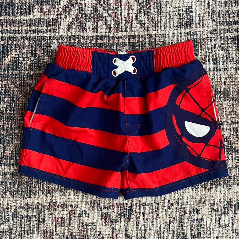 Marvel Red and White Logo Swim Shorts